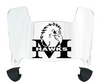 Monmouth Hawks Mini Football Helmet Visor Shield w/ Clips - PICK VISOR & LOGO COLOR