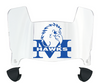 Monmouth Hawks Mini Football Helmet Visor Shield w/ Clips - PICK VISOR & LOGO COLOR