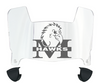 Monmouth Hawks Mini Football Helmet Visor Shield w/ Clips - PICK VISOR & LOGO COLOR