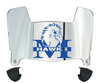 Monmouth Hawks Mini Football Helmet Visor Shield w/ Clips - PICK VISOR & LOGO COLOR