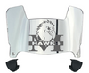 Monmouth Hawks Mini Football Helmet Visor Shield w/ Clips - PICK VISOR & LOGO COLOR