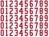 Montreal Canadiens Helmet Jersey Style Vinyl Number Decal Sheet Set of 50 #0-9 - Pick Color & Size