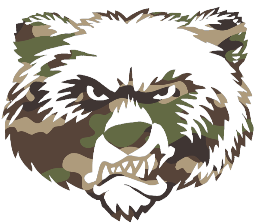 Montana Grizzlies Woodland Camo Camouflage Alternate Logo Premium DieCut Vinyl Decal PICK SIZE