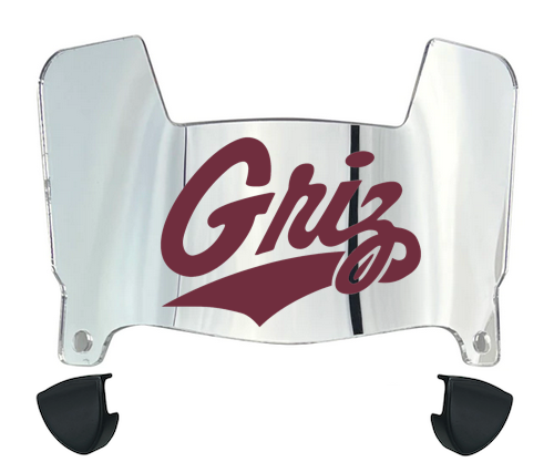 Montana Grizzlies Mini Football Helmet Visor Shield w/ Clips - PICK VISOR & LOGO COLOR