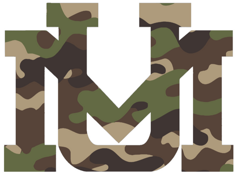 Montana Grizzlies Woodland Camo Camouflage UM Logo Premium DieCut Vinyl Decal PICK SIZE