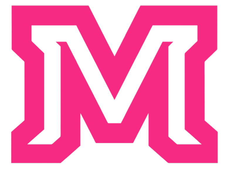 Montana State Bobcats HOT PINK M Logo Premium DieCut Vinyl Decal PICK SIZE