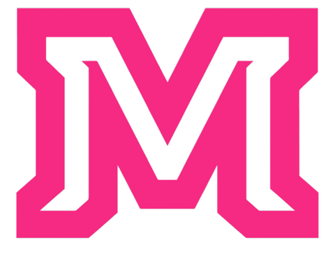 Montana State Bobcats HOT PINK M Logo Premium DieCut Vinyl Decal PICK SIZE