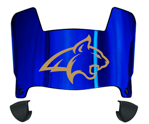 Montana State Bobcats Mini Football Helmet Visor Shield w/ Clips - PICK VISOR & LOGO COLOR