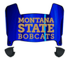 Montana State Bobcats Mini Football Helmet Visor Shield w/ Clips - PICK VISOR & LOGO COLOR