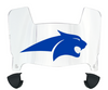 Montana State Bobcats Mini Football Helmet Visor Shield w/ Clips - PICK VISOR & LOGO COLOR