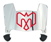 Montreal Alouettes Mini Football Helmet Visor Shield w/ Clips - PICK VISOR & LOGO COLOR
