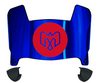Montreal Alouettes Mini Football Helmet Visor Shield w/ Clips - PICK VISOR & LOGO COLOR