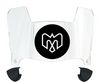 Montreal Alouettes Mini Football Helmet Visor Shield w/ Clips - PICK VISOR & LOGO COLOR