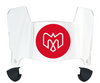 Montreal Alouettes Mini Football Helmet Visor Shield w/ Clips - PICK VISOR & LOGO COLOR