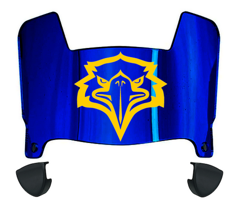 Morehead State Eagles Mini Football Helmet Visor Shield w/ Clips - PICK VISOR & LOGO COLOR