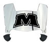Morehead State Eagles Mini Football Helmet Visor Shield w/ Clips - PICK VISOR & LOGO COLOR