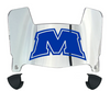 Morehead State Eagles Mini Football Helmet Visor Shield w/ Clips - PICK VISOR & LOGO COLOR
