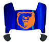 Morgan State Bears Mini Football Helmet Visor Shield w/ Clips - PICK VISOR & LOGO COLOR
