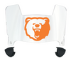 Morgan State Bears Mini Football Helmet Visor Shield w/ Clips - PICK VISOR & LOGO COLOR