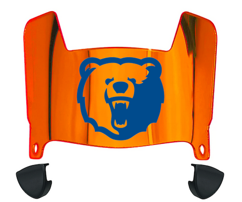 Morgan State Bears Mini Football Helmet Visor Shield w/ Clips - PICK VISOR & LOGO COLOR