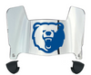 Morgan State Bears Mini Football Helmet Visor Shield w/ Clips - PICK VISOR & LOGO COLOR