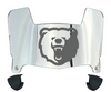 Morgan State Bears Mini Football Helmet Visor Shield w/ Clips - PICK VISOR & LOGO COLOR