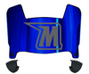 Morgan State Bears Mini Football Helmet Visor Shield w/ Clips - PICK VISOR & LOGO COLOR