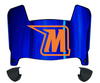 Morgan State Bears Mini Football Helmet Visor Shield w/ Clips - PICK VISOR & LOGO COLOR