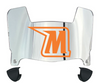 Morgan State Bears Mini Football Helmet Visor Shield w/ Clips - PICK VISOR & LOGO COLOR