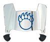 Morgan State Bears Mini Football Helmet Visor Shield w/ Clips - PICK VISOR & LOGO COLOR