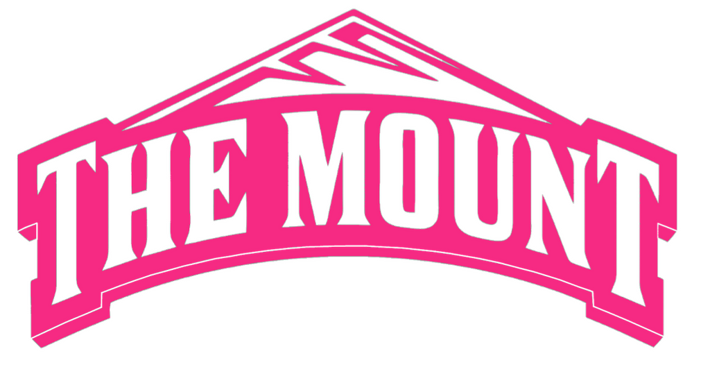 Mount Saint Marys Mountaineers HOT PINK Team Logo Premium DieCut Vinyl Decal PICK SIZE