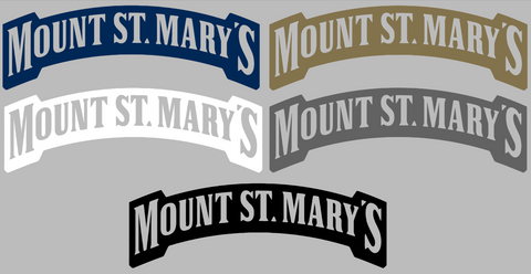 Mount Saint Marys Mountaineers Team Name Logo Premium DieCut Vinyl Decal PICK COLOR & SIZE