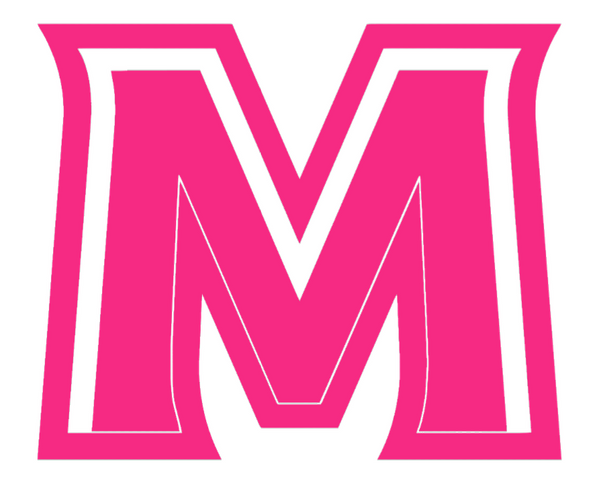 Murray State Racers HOT PINK M Logo Premium DieCut Vinyl Decal PICK SIZE