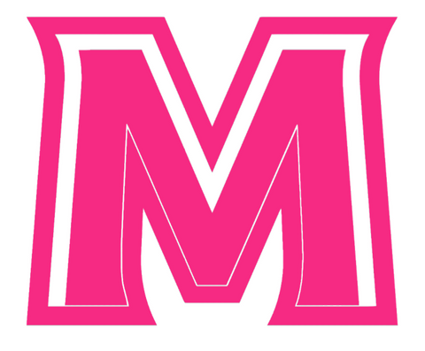 Murray State Racers HOT PINK M Logo Premium DieCut Vinyl Decal PICK SIZE