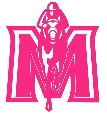 Murray State Racers HOT PINK Team Logo Premium DieCut Vinyl Decal PICK SIZE