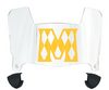 Murray State Racers Mini Football Helmet Visor Shield w/ Clips - PICK VISOR & LOGO COLOR