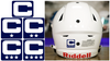 Captain Patch Jersey C Style NAVY BLUE Football Helmet Decal - Perfect for Adult & Youth Full Size Football Helmets