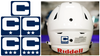 Captain Patch Jersey C Style NAVY BLUE Football Helmet Decal - Perfect for Adult & Youth Full Size Football Helmets - SportsJewelryProShop