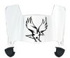 NCCU Eagles Mini Football Helmet Visor Shield w/ Clips - PICK VISOR & LOGO COLOR