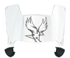 NCCU Eagles Mini Football Helmet Visor Shield w/ Clips - PICK VISOR & LOGO COLOR