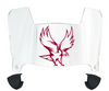NCCU Eagles Mini Football Helmet Visor Shield w/ Clips - PICK VISOR & LOGO COLOR