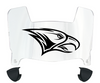 NCCU Eagles Mini Football Helmet Visor Shield w/ Clips - PICK VISOR & LOGO COLOR