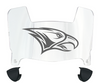NCCU Eagles Mini Football Helmet Visor Shield w/ Clips - PICK VISOR & LOGO COLOR
