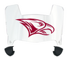NCCU Eagles Mini Football Helmet Visor Shield w/ Clips - PICK VISOR & LOGO COLOR