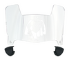 NCCU Eagles Mini Football Helmet Visor Shield w/ Clips - PICK VISOR & LOGO COLOR
