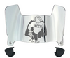 NCCU Eagles Mini Football Helmet Visor Shield w/ Clips - PICK VISOR & LOGO COLOR