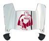 NCCU Eagles Mini Football Helmet Visor Shield w/ Clips - PICK VISOR & LOGO COLOR