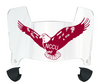 NCCU Eagles Mini Football Helmet Visor Shield w/ Clips - PICK VISOR & LOGO COLOR