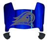 NJIT Highlanders Mini Football Helmet Visor Shield w/ Clips - PICK VISOR & LOGO COLOR