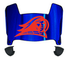 NJIT Highlanders Mini Football Helmet Visor Shield w/ Clips - PICK VISOR & LOGO COLOR